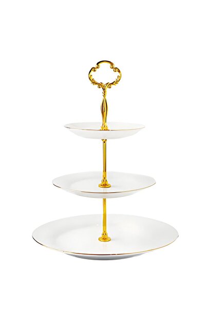 Cristina Re Ivory 3 Katlı Kek Standı