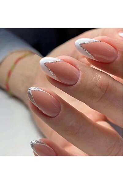 ruby face Kısa Badem Kendinden Yapışkanlı 12'li Takma Tırnak Seti