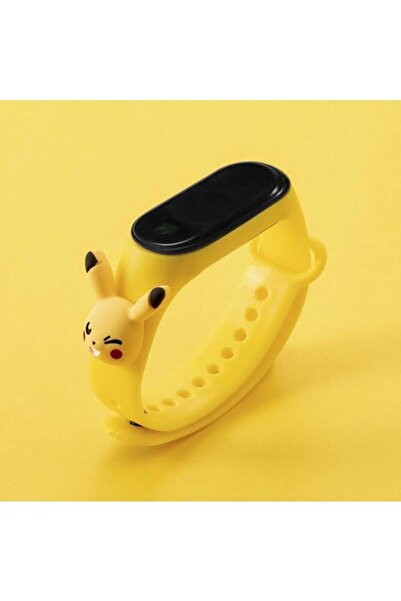 bi dünya saat aksesuar Pikachu Figürlü Çocuk Saati