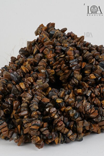 LANDOFACCESSORY Ochi de tigru 100 de bucăți de piatră naturală - accesoriu pe...