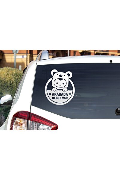 Bricave Arabada Bebek Var Araba Cam Sticker 24x28cm