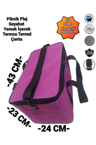 SEVBAGS 23 LİTRE PİKNİK PİLAJ KAMP SEYAHAT YİYECEK İÇECEK TERMAL TERMOS ÇANTA SICAK SOĞUK KULLANIM