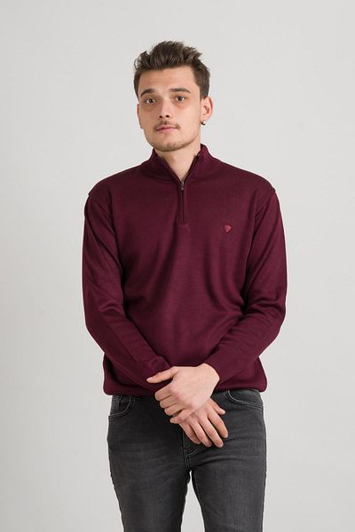 AKÇAYLAR Regular Fit Half Fisherman Zippered Acrylic Viscose Mixed Men's Knitwear Sweater