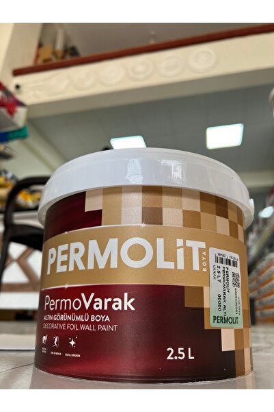 Permolit Permovarak Altın Rengi Tam Silinebilir Iç Ve Dış Cephe Boyası 2.5 Lt