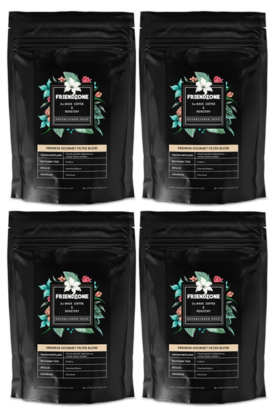 Friendzone 3rd Wave Coffee & Roastery Gourmet Filtre Kahve Blend (Öğütülmüş F...