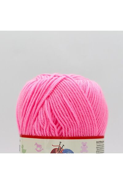 Himalaya Everyday Bebe Lux Anti Pilling El Örgü Ipliği - 70444 Neon Pembe -