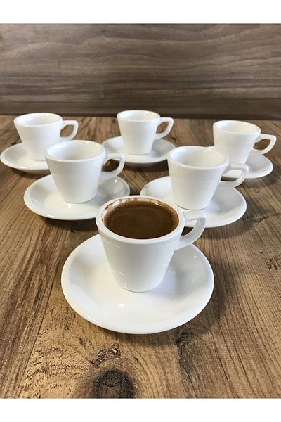 Bonna Porselen 12 Piece Turkish Coffee Cup Set - 70 Cc Cor70kft