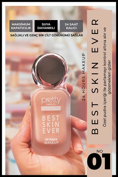 Nera Classy Intense Concealer Foundation - Best Skin Ever 24Hours Makeup Foundation - Cover Foundation