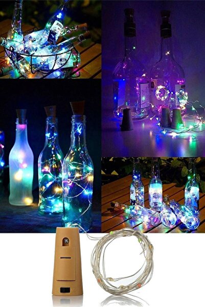 Sanctum 2 Metre Dekoratif Mantar Tıpa Peri Led Işık Pilli