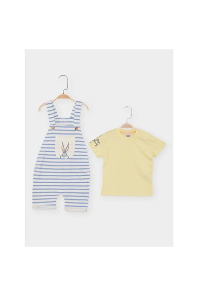 Disney Looney Tunes Lisanslı Bebek Salopet takım 24914