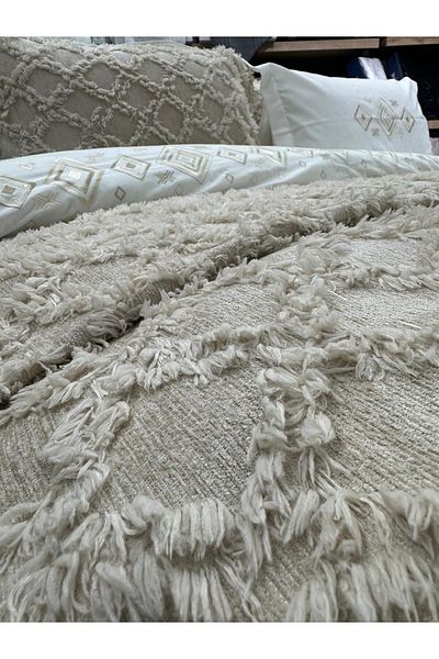 ÇAPAEV Double King Size Tufted Bedspread - Harem