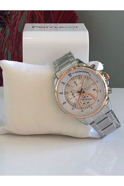 Ferrucci Men's Wristwatch Function Silver Bronze