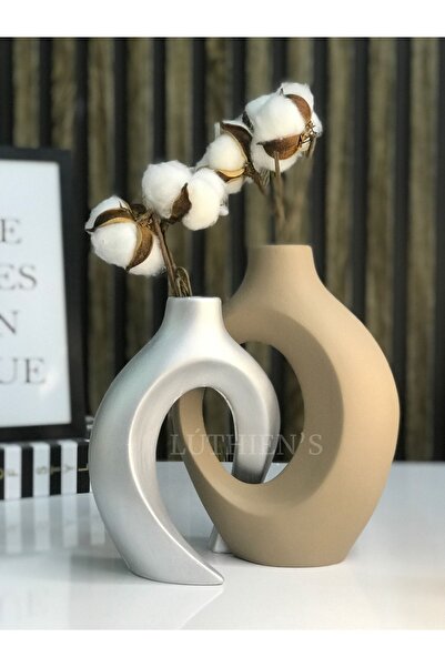 Luthien Sarmaşık Sevgili Vazo Seti Modern Tasarım Biblo