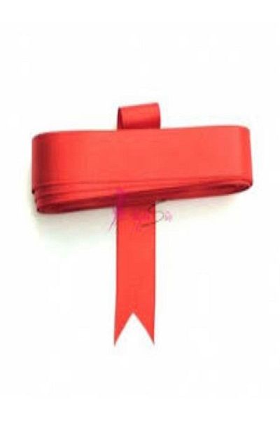 serap çiçekçilik Red Satin Ribbon 2.5 Cm 35 Meters Red Satin Ribbon Ribbon