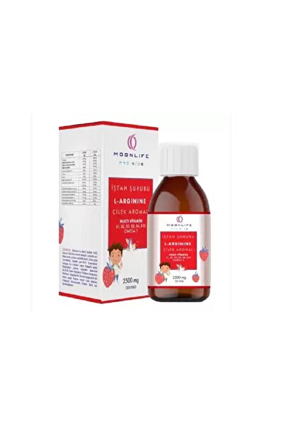 Moonlife Moon Life L-Arginine Multivitamin Omega 3 İştah Şurubu Çilek Aromalı...