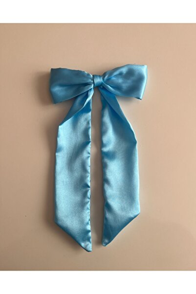 PratikDikisco Γυναικεία μπλε σατέν κοκαλάκι με φιόγκο