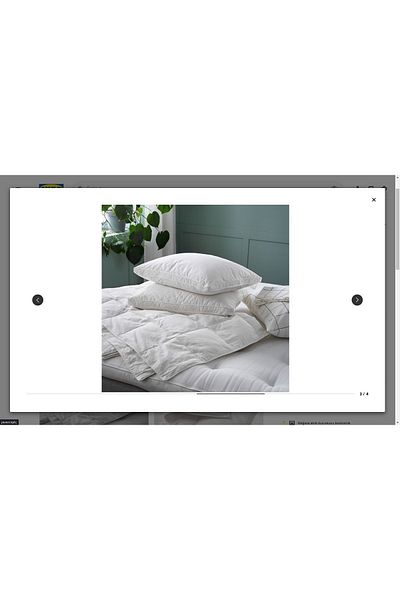 IKEA Fjallhavre Double Duvet, White, 240x220 Cm, Light Warm
