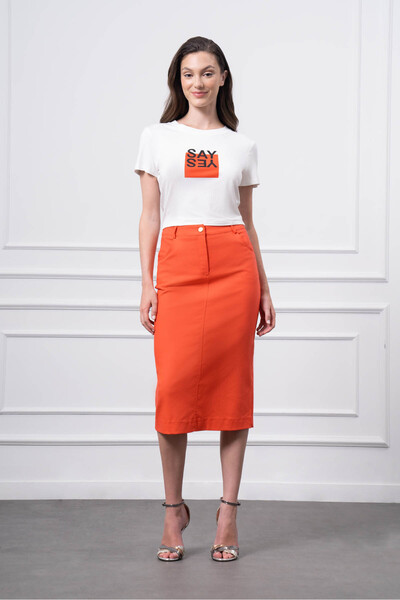 UTOPIAN Yüksek Bel Midi Etek