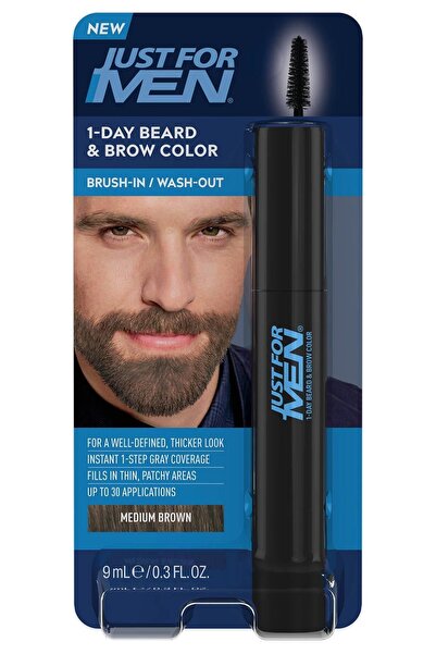 Just For Men 1 Günlük Geçici Sakal ve Kaş Boyası Orta Kahverengi 9ML
