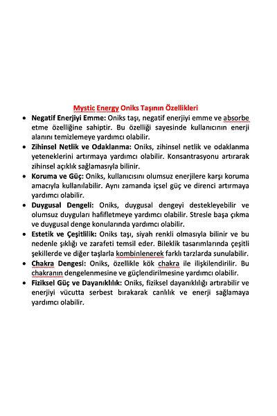 Mystic Energy سوار نسائي من الحجر الطبيعي بتصميم خاص من الهيماتيت والعقيق (الأونيكس). |   هدية الحجر الطبيعي