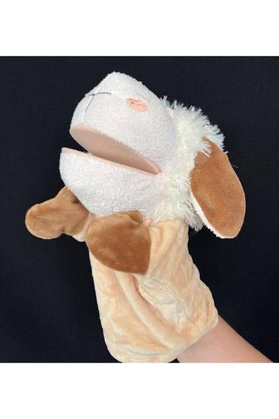 Rubi Plush Donkey Elephant Frog Crocodile Giraffe Lamb Cow Duck Toy Hand Puppet - Moving Mouth