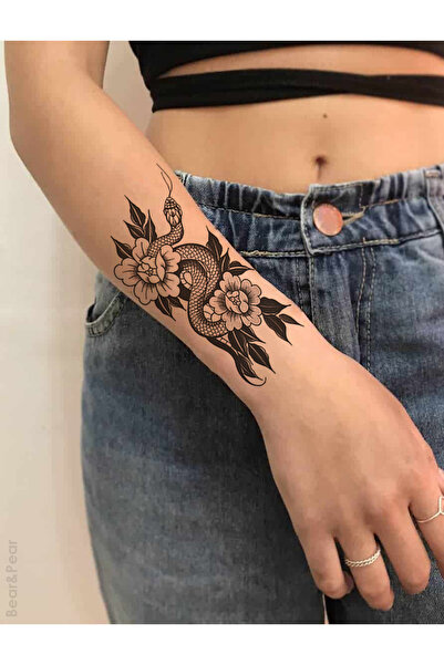 BP Tattoo Yılan Geçici Unisex Kol Dövmesi