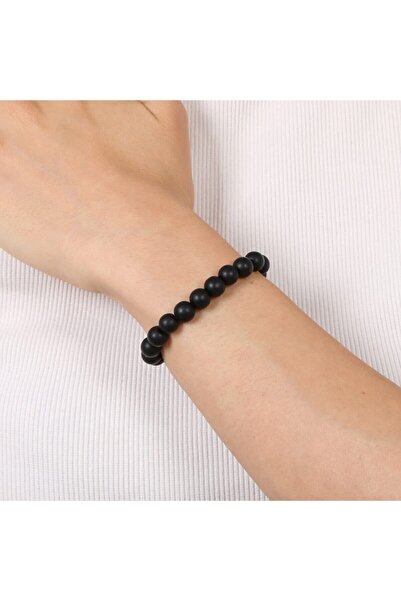 Mystic Energy Certified Natural Stone Onyx (Oni̇ks) Unisex Bracelet |   Gift Natural Stone |   Gift Natural Stone
