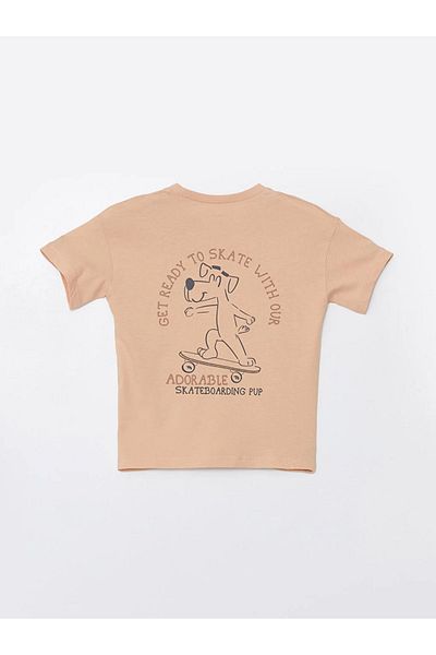 LC Waikiki LCW Crew Neck Short Sleeve Printed Baby Boy T-Shirt and Shorts 2 Pieces Set