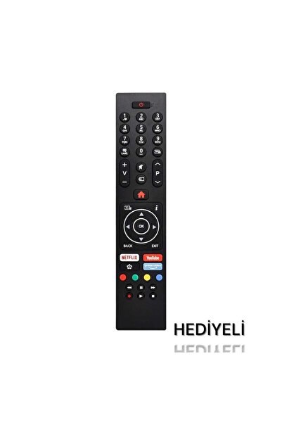VESTEL Regal Seg Uyumlu Turn Led Tv Kumandası Netflix, Youtube, Primevideo(2adet pil hediyeli)