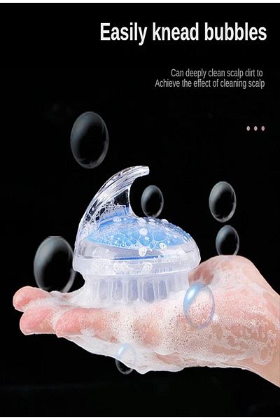 safestore Silicone Head Massage Hair Washing Comb Hair Scalp Massage Shampoo Comb Shower Brush