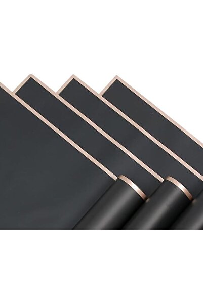 serap çiçekçilik 4 Pieces Black Gold Striped Packaging Packaging Flower Packaging