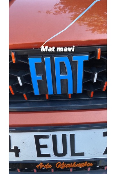 Fiat Egea Amblem/Logo Kaplama Sticker Set
