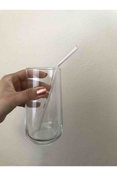 safestore 2 Transparent Glass Inclined Straws