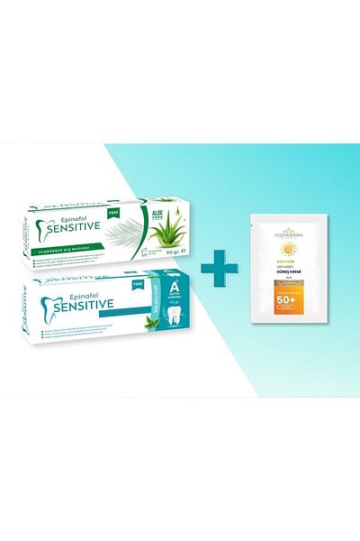 Epinafol Sensitive Fluoride & Fluoride-Free Set with Cozmoderm Sunscreen Gift