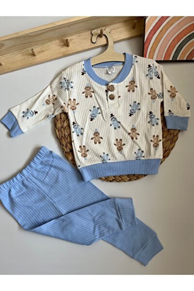 Miraydın Butik 100% Cotton Seasonal Suit for Baby Boy - Long Sleeve and Patte...