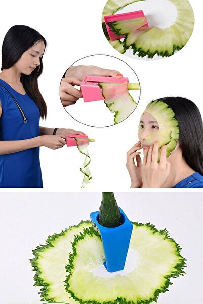 RELATOS Makyaj Maskesi Dilimleyici Güzellik Salatalık Maskesi Kesici Kalemtraş Havuç Salatalık Bamya Kesici