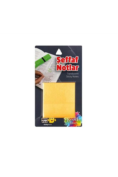ileri grup Transparent Orange Post-it Size 75x75 Mm 50 Sheets