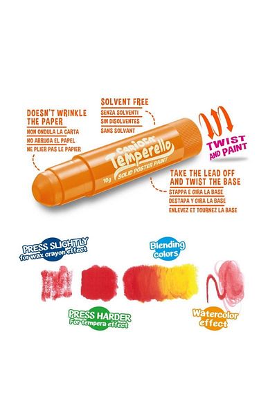 ileri grup Carioca Temperello Stick Poster Coloring Pen Highlighter Pack of 6