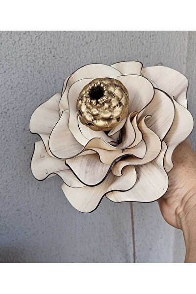 kutmen Cream Ortasi Golden Dry Flower Detail