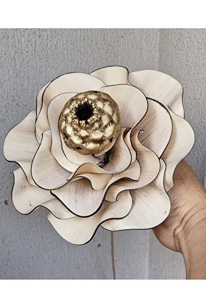 kutmen Cream Ortasi Golden Dry Flower Detail