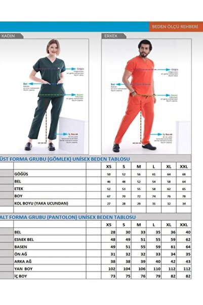 PERSONELİTY V-Flex Lycra Doctor and Nurse Uniform - Lower and Upper Set