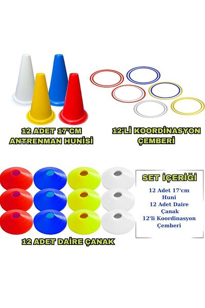 Mrt Training Set 12 Pieces Coordination Circle 12 Pieces Training Bowl 12 Pieces 17cm Funnel Set