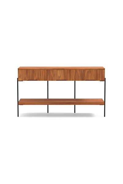 LAGOMA Harmonia Konsol Ahşap Çekmece ve Raf Metal Ayak