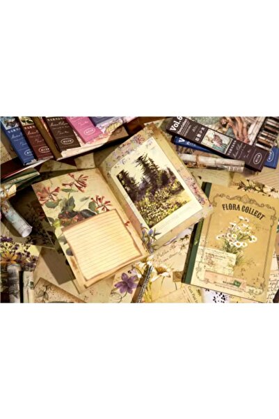 SF SCRAPBOOK KIRTASİYE 40 Sayfa Scrapbook Journal Dekupaj Kitabı