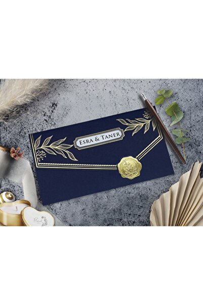 abcofis Düğün Davetiyesi Cem Davetiye Elegance 7085 Baskı Dahil