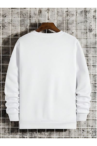 BEETON Los Angeles Thick Winter Sweatshirt - Printed Oversize Crew Neck