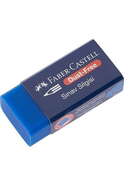 Faber Castell Faber-castell No:24 Medium Size Blue Exam Eraser 10 Pieces