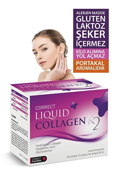 CORRECT PHARMA Likit Kolajen Hidrolize Kolagen 8100 Mg Lıquıd Collagen Hyalun...