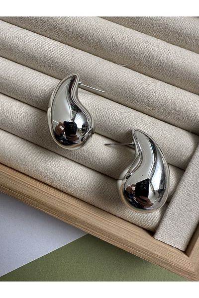 ringbox Silver Color Brand Model Hailey Drop Earrings