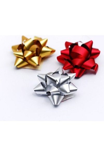 KESKİN COLOR Christmas Colored Metallic Gift Package Ornament 5 Pieces